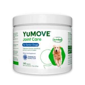Pet Barriers R Us 6 Pet Barriers R Us YuMOVE Senior Dog Tablets | Higher Strength Hip and Joint Supplement for Dogs with Glucosamine, Hyaluronic Acid, Green Lipped Mussel | Dogs Aged 8+ | 240 Tablets