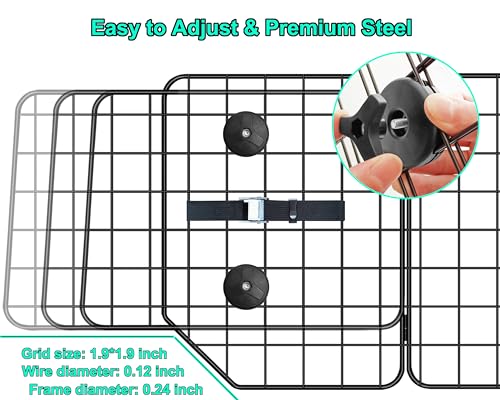 CASIMR Dog Car Barrier for SUVs, Vehicles, Trucks, Cars, Adjustable Pet Divider Cargo Area Universal-Fit, Folding Design for Easy Storage, Heavy-Duty Wire Mesh Barriers Safety Travel Accessories 4 CASIMR Dog Car Barrier for SUVs, Vehicles, Trucks, Cars, Adjustable Pet Divider Cargo Area Universal-Fit, Folding Design for Easy Storage, Heavy-Duty Wire Mesh Barriers Safety Travel Accessories CASIMR Dog Car Barrier for SUVs, Vehicles, Trucks, Cars, Adjustable Pet Divider Cargo Area Universal-Fit, Folding Design for Easy Storage, Heavy-Duty Wire Mesh Barriers Safety Travel Accessories - Image 4