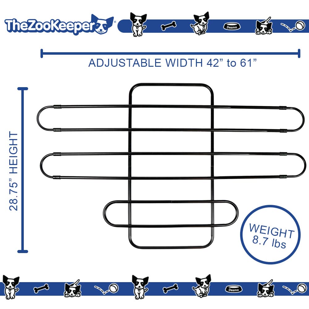 Zookeeper Vehicle Pet Barrier: Adjustable Universal for Cars, Trucks, SUVs 5 Zookeeper Vehicle Pet Barrier: Adjustable Universal for Cars, Trucks, SUVs Zookeeper Vehicle Pet Barrier: Adjustable Universal for Cars, Trucks, SUVs - Image 5