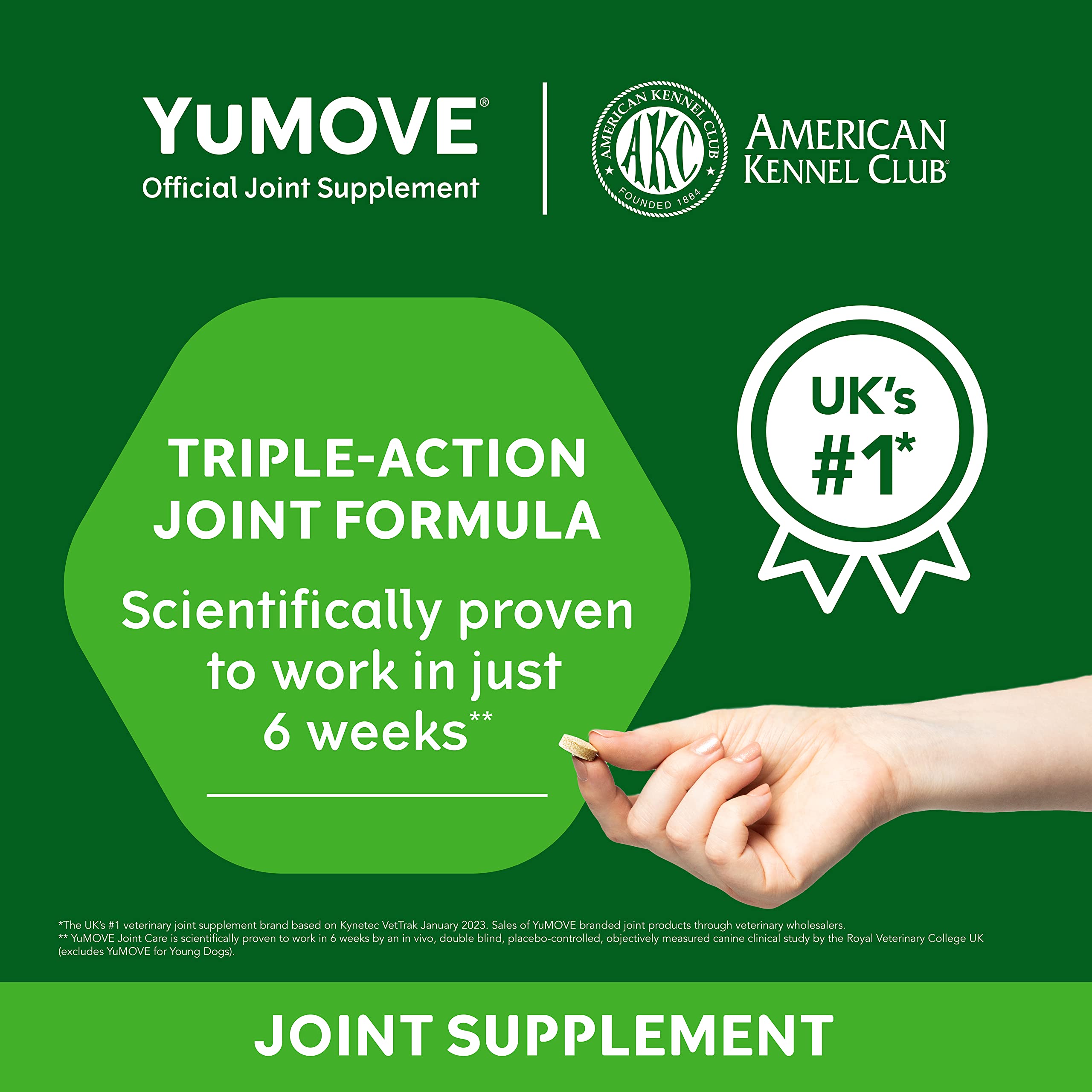 YuMOVE Adult Dog Tablets | for Dogs Aged 5 to 8 | Dog Hip and Joint Supplement with Glucosamine, Hyaluronic Acid & Green Lipped Mussel, Perfect for Adult Dogs (300 Tablets) 5 YuMOVE Adult Dog Tablets | for Dogs Aged 5 to 8 | Dog Hip and Joint Supplement with Glucosamine, Hyaluronic Acid & Green Lipped Mussel, Perfect for Adult Dogs (300 Tablets) YuMOVE Adult Dog Tablets | for Dogs Aged 5 to 8 | Dog Hip and Joint Supplement with Glucosamine, Hyaluronic Acid & Green Lipped Mussel, Perfect for Adult Dogs (300 Tablets) - Image 5