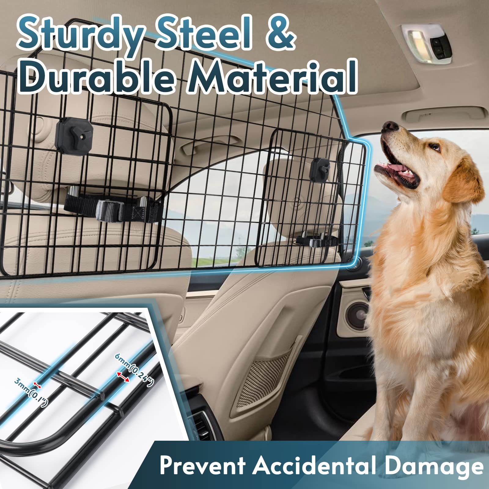 rabbitgoo Dog Car Barrier for SUVs 6 rabbitgoo Dog Car Barrier for SUVs rabbitgoo Dog Car Barrier for SUVs - Image 6