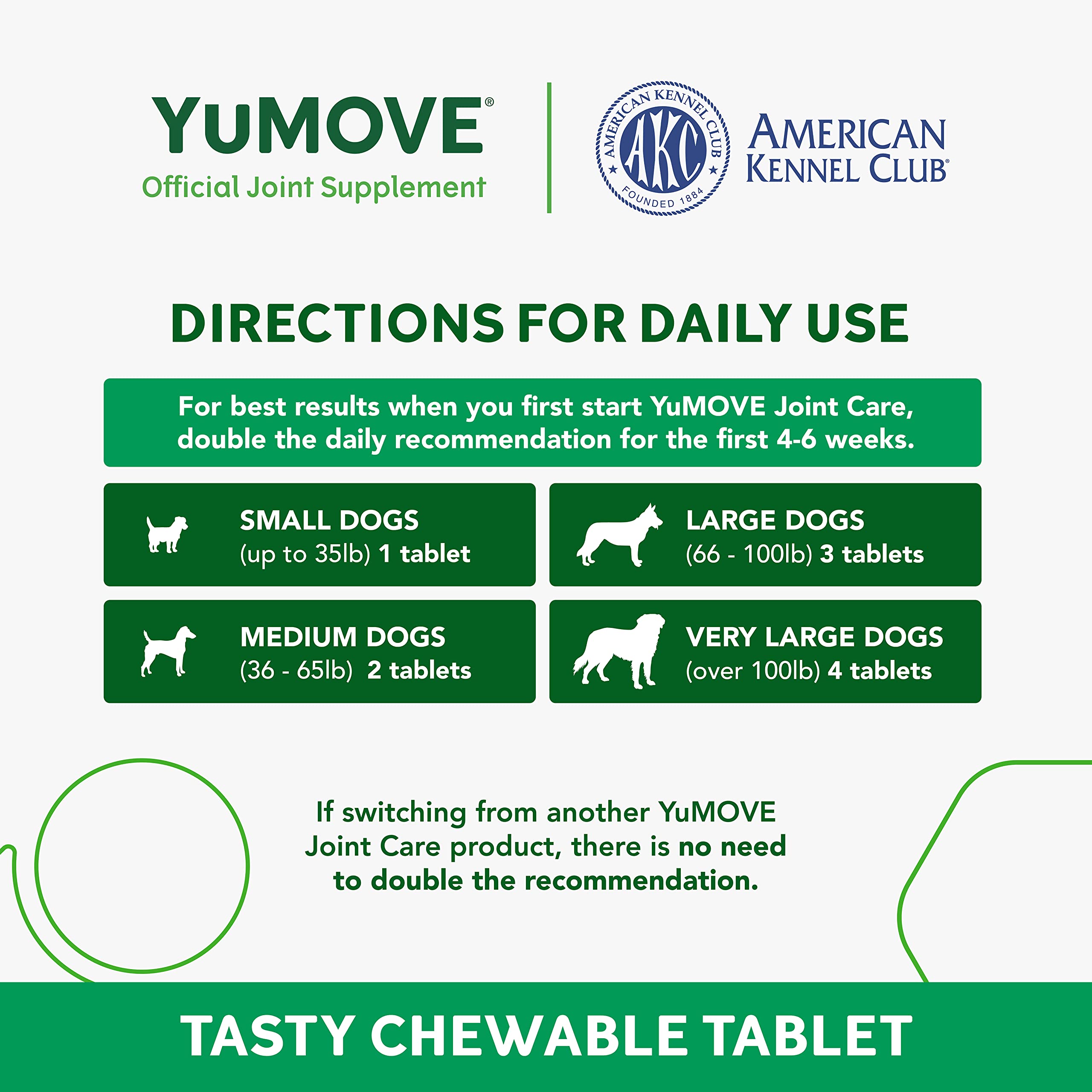 YuMOVE Adult Dog Tablets | for Dogs Aged 5 to 8 | Dog Hip and Joint Supplement with Glucosamine, Hyaluronic Acid & Green Lipped Mussel, Perfect for Adult Dogs (300 Tablets) 3 YuMOVE Adult Dog Tablets | for Dogs Aged 5 to 8 | Dog Hip and Joint Supplement with Glucosamine, Hyaluronic Acid & Green Lipped Mussel, Perfect for Adult Dogs (300 Tablets) YuMOVE Adult Dog Tablets | for Dogs Aged 5 to 8 | Dog Hip and Joint Supplement with Glucosamine, Hyaluronic Acid & Green Lipped Mussel, Perfect for Adult Dogs (300 Tablets) - Image 3