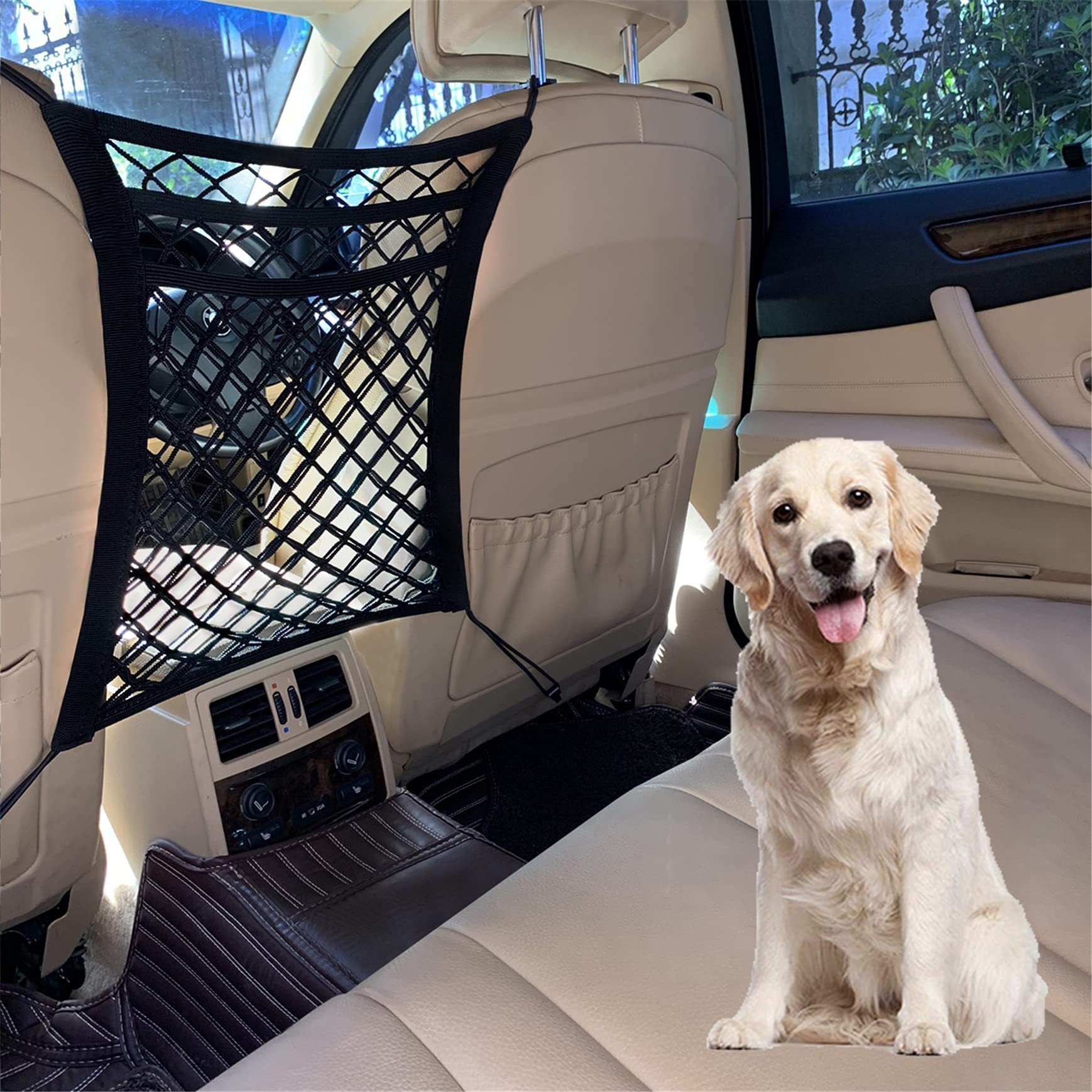 DYKESON Dog Car Net Barrier Pet Barrier with Auto Safety Mesh Organizer Baby Stretchable Storage Bag Universal for Cars, SUVs -Easy Install, Car Divider for Driving Safely with Children & Pets 1 DYKESON Dog Car Net Barrier Pet Barrier with Auto Safety Mesh Organizer Baby Stretchable Storage Bag Universal for Cars, SUVs -Easy Install, Car Divider for Driving Safely with Children & Pets DYKESON Dog Car Net Barrier Pet Barrier with Auto Safety Mesh Organizer Baby Stretchable Storage Bag Universal for Cars, SUVs -Easy Install, Car Divider for Driving Safely with Children & Pets