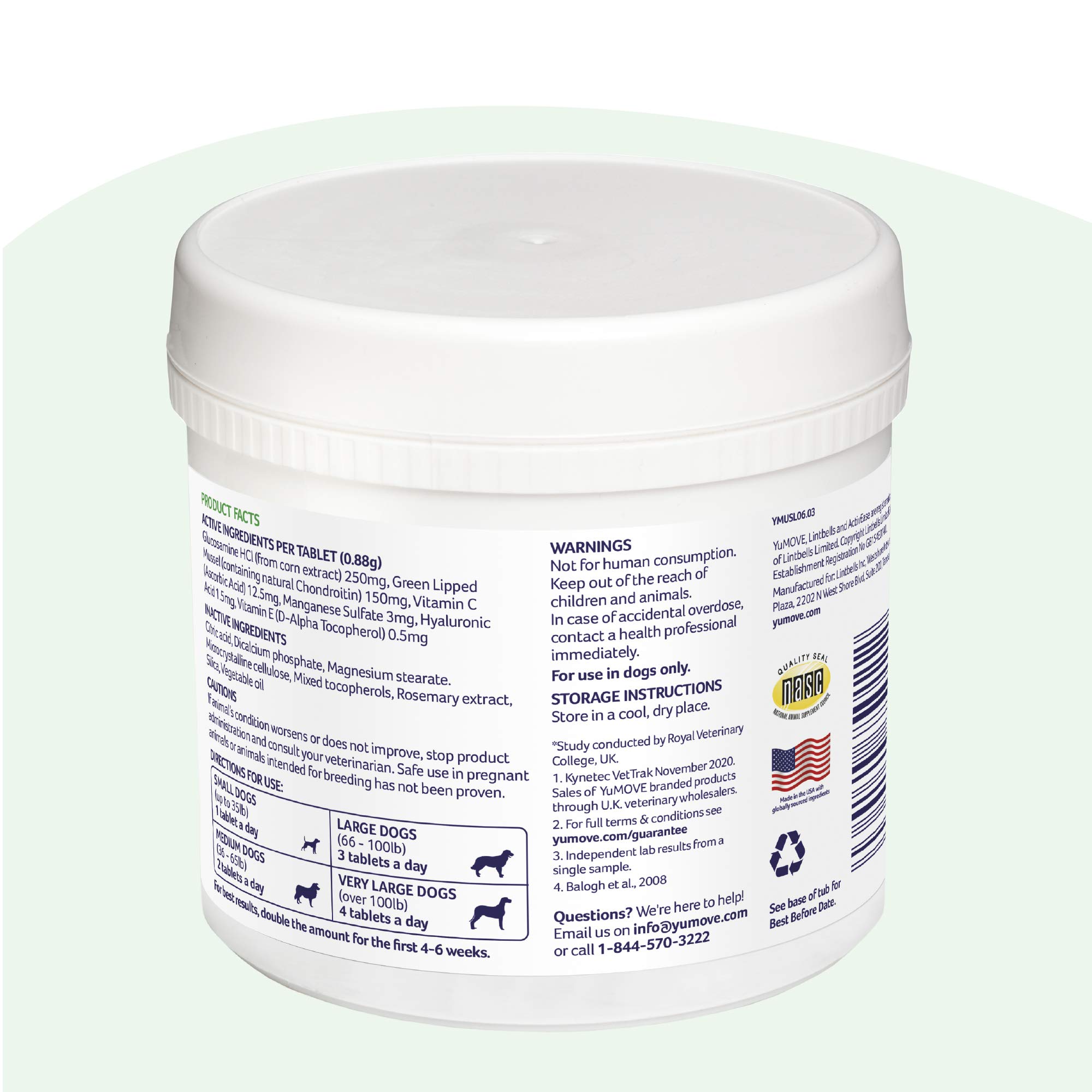 YuMOVE Adult Dog Tablets | for Dogs Aged 5 to 8 | Dog Hip and Joint Supplement with Glucosamine, Hyaluronic Acid & Green Lipped Mussel, Perfect for Adult Dogs (300 Tablets) 2 YuMOVE Adult Dog Tablets | for Dogs Aged 5 to 8 | Dog Hip and Joint Supplement with Glucosamine, Hyaluronic Acid & Green Lipped Mussel, Perfect for Adult Dogs (300 Tablets) YuMOVE Adult Dog Tablets | for Dogs Aged 5 to 8 | Dog Hip and Joint Supplement with Glucosamine, Hyaluronic Acid & Green Lipped Mussel, Perfect for Adult Dogs (300 Tablets) - Image 2